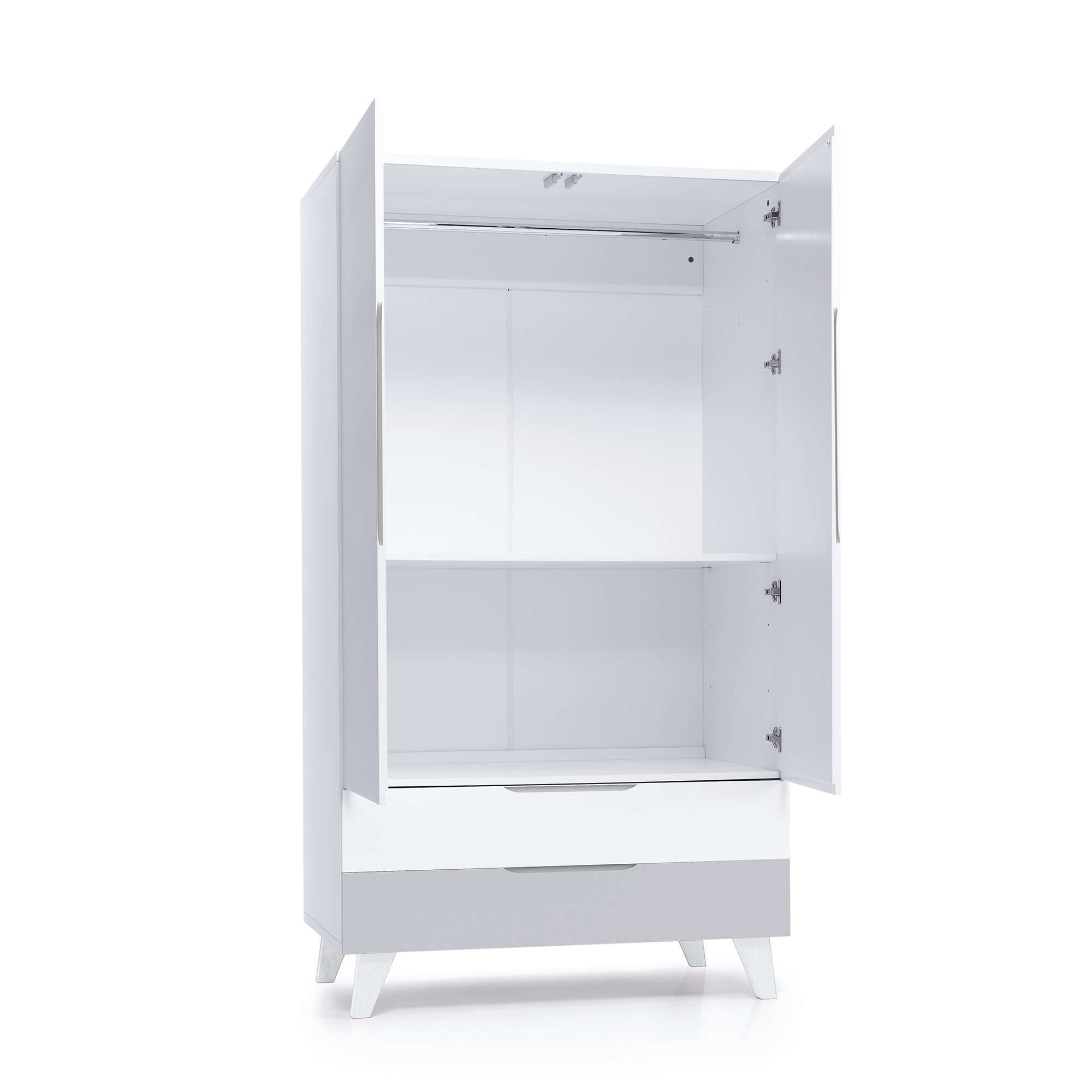 Armoire pour enfants (2 portes/2 tiroirs) laqué · Style A347