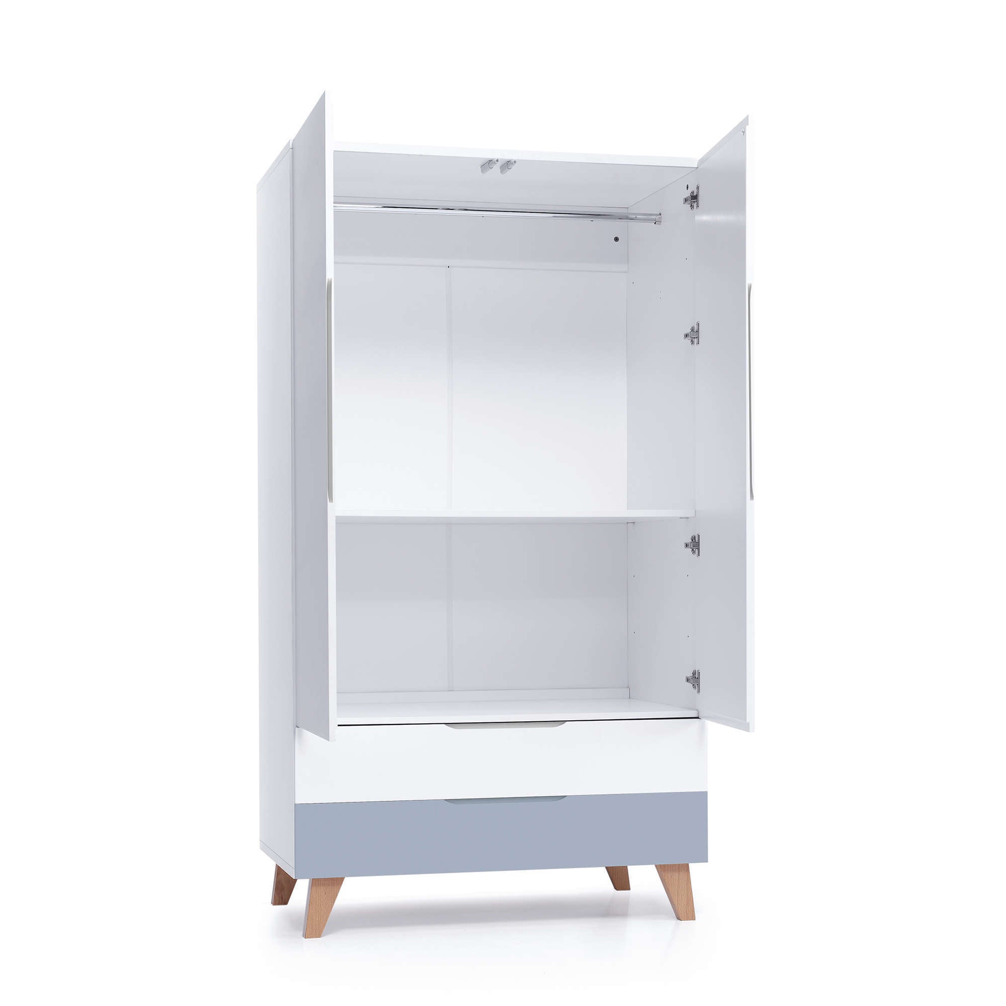 Armoire enfants nordique style 110 cm avec jambes en bois · Lifestyle A347R
