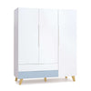 Armoire d'enfant (3 portes) avec pieds en bois · A447R Nomad Plus+
