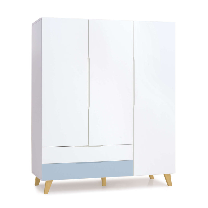 Armoire d'enfant (3 portes) avec pieds en bois · A447R Nomad Plus+