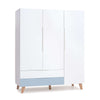 Armoire d'enfant (3 portes) style nordique pieds bois · A447R Lifestyle Plus+