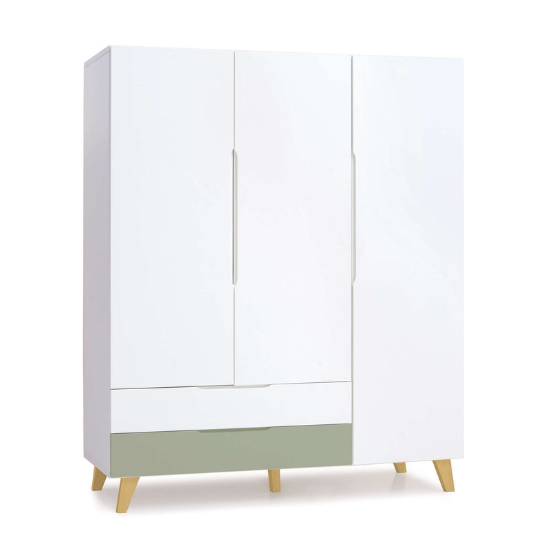 Armoire d'enfant (3 portes) avec pieds en bois · A447R Nomad Plus+