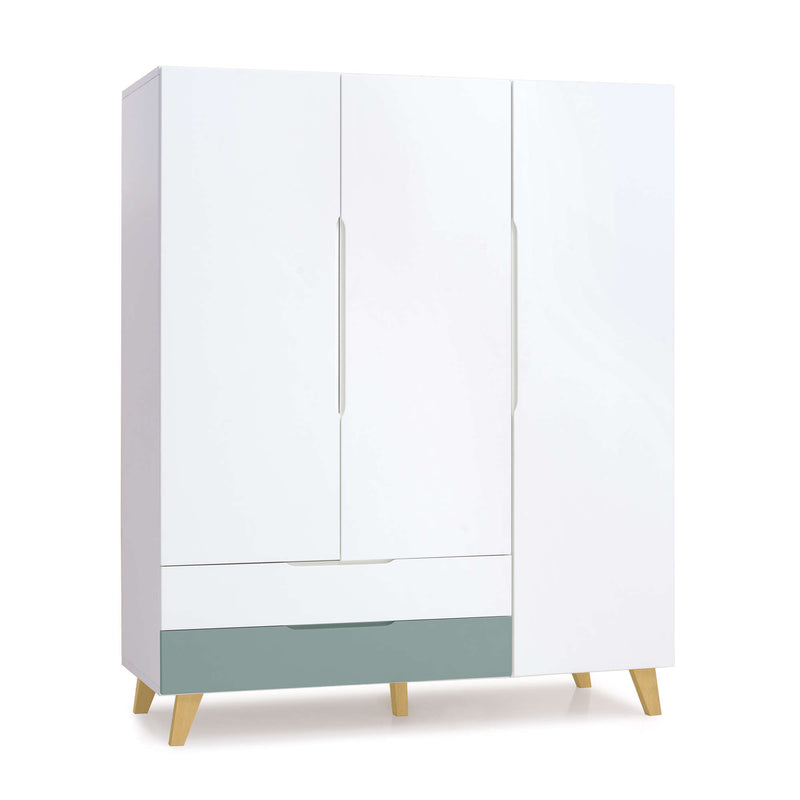 Armoire d'enfant (3 portes) avec pieds en bois · A447R Nomad Plus+