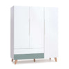 Armoire d'enfant (3 portes) style nordique pieds bois · A447R Lifestyle Plus+