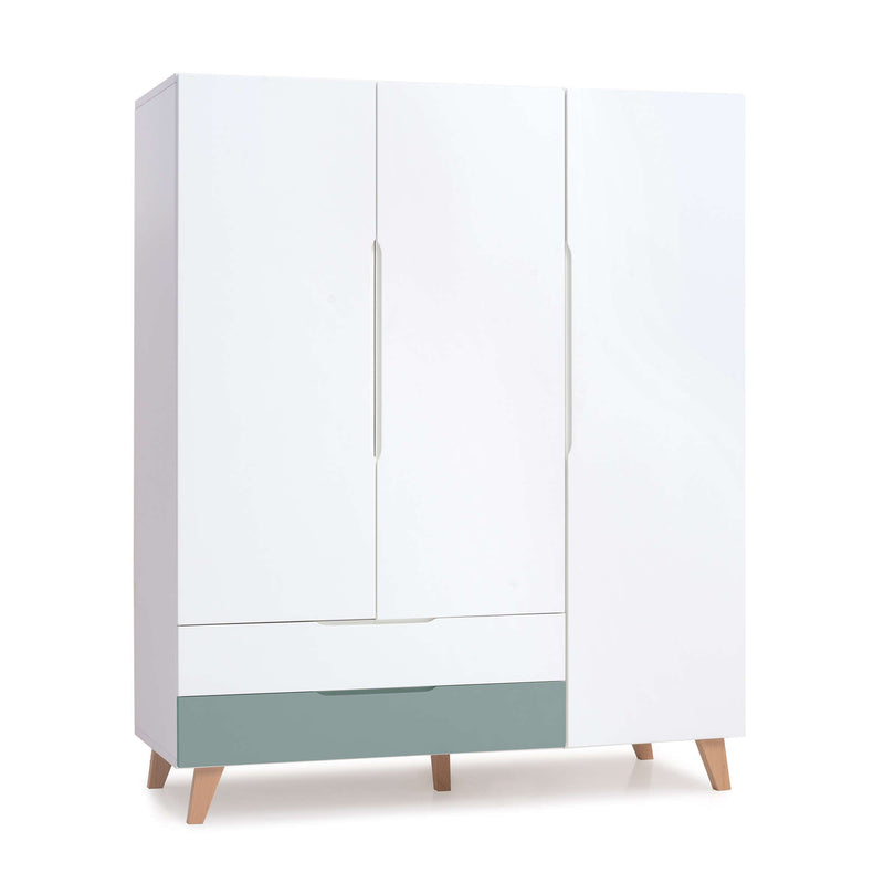 Armoire d'enfant (3 portes) style nordique pieds bois · A447R Lifestyle Plus+