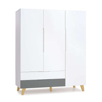 Armoire d'enfant (3 portes) avec pieds en bois · A447R Nomad Plus+