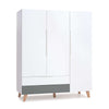 Armoire d'enfant (3 portes) style nordique pieds bois · A447R Lifestyle Plus+