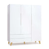 Armoire d'enfant (3 portes) avec pieds en bois · A447R Nomad Plus+