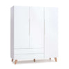 Armoire d'enfant (3 portes) style nordique pieds bois · A447R Lifestyle Plus+