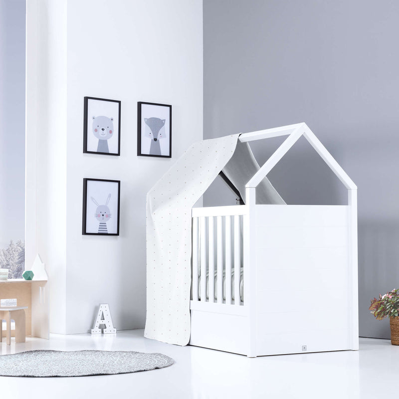 Canopy for Auna cot (70x140 cm) light grey · 6302-114 Galaxy