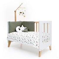 Set couette et tour de lit bébé 70x140 cm imprimé jungle · 9L2NG-147 Natura