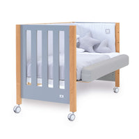 Berço co-sleeping 60x120 cm (5in1) madeira/azul · Occa C166-M9541