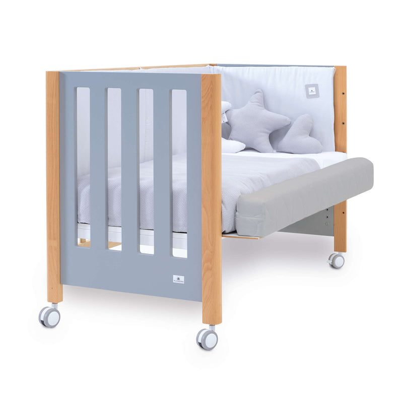 Berço co-sleeping 60x120 cm (5in1) madeira/azul · Occa C166-M9541