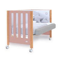 Berço co-sleeping 60x120 cm (5in1) madeira/rosa · Occa C166-M9559