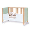 Co-sleeping cot 60x120 cm (5in1) wood/mint · Ombra C167-M9555