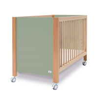 Co-sleeping cot 60x120 cm (5in1) wood/green olive · Ombra C167-M9556