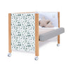 Lit bébé 60x120 cm avec sticker feuilles eucalyptus · Ombra Musgo C167V-M9577-118