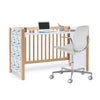 Lit bébé 60x120 cm avec sticker feuilles eucalyptus · Ombra Musgo C167V-M9577-118