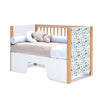 Lit bébé 60x120 cm avec sticker feuilles eucalyptus · Ombra Musgo C167V-M9577-118