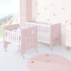 Mini berço 60x80 cm e berço 60x120 cm (7em1) rosa claro · Omni Tre Flamingo