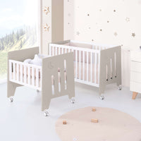 Berceau 60x80 cm et lit bébé 60x120 cm (7en1) beige · Omni Tre Arena
