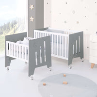 Mini berço 60x80 cm e berço 60x120 cm (7em1) antracite · Omni Tre Antracita