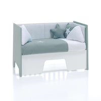 Co-sleeping cot 60x120 cm (5in1) green · Omni Due Eucalyptus