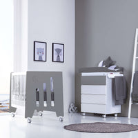 Co-sleeping cot 60x120 cm (5in1) white/anthracite · Omni Due Antracita