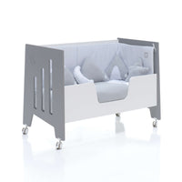 Co-sleeping cot 60x120 cm (5in1) white/anthracite · Omni Due Antracita
