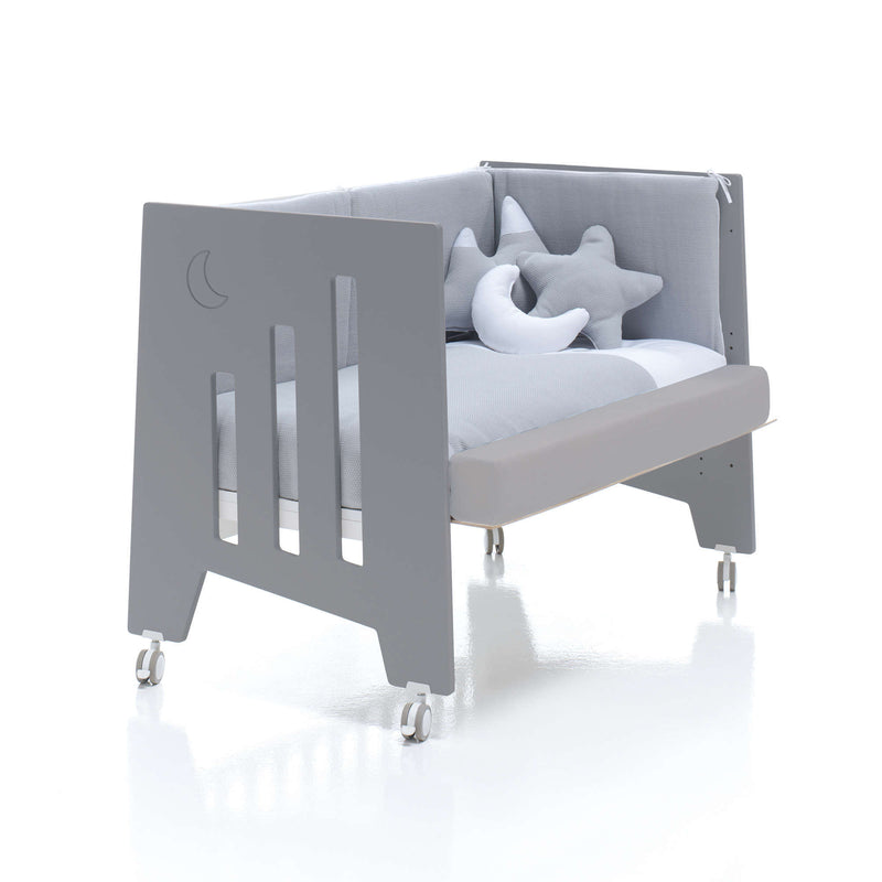Co-sleeping cot 60x120 cm (5in1) white/anthracite · Omni Due Antracita