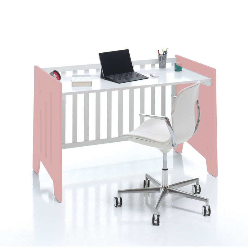 Co-sleeping cot 60x120 cm (5in1) pink/white · Omni Due Quarzo