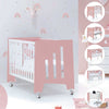 Co-sleeping cot 60x120 cm (5in1) pink/white · Omni Due Quarzo