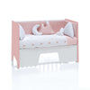 Co-sleeping cot 60x120 cm (5in1) pink/white · Omni Due Quarzo