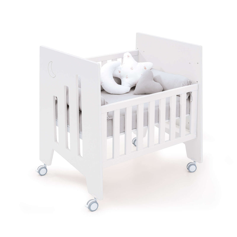 Berceau de cododo (5en1) avec roues 60x80 cm blanc · Omni Uno White