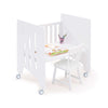 Berceau de cododo (5en1) avec roues 60x80 cm blanc · Omni Uno White