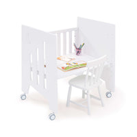 Berceau de cododo (5en1) avec roues 60x80 cm blanc · Omni Uno White