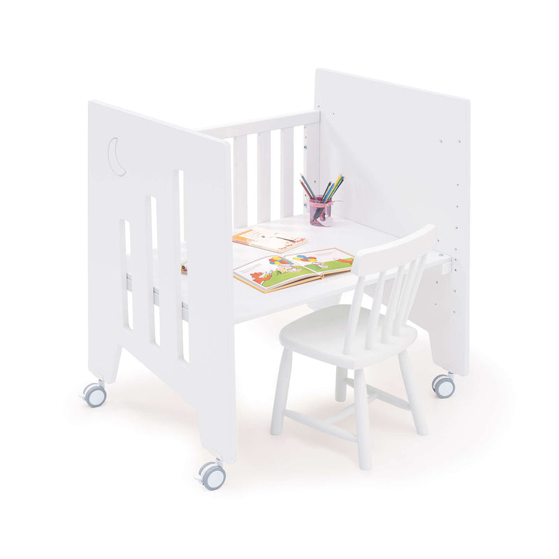 Berceau de cododo (5en1) avec roues 60x80 cm blanc · Omni Uno White