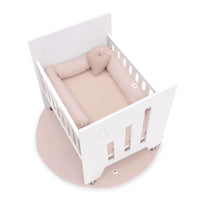 Berceau de cododo (5en1) avec roues 60x80 cm blanc · Omni Uno White