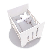 Tour de lit lit bébé en boudin (180 cm) gris · Delphin 668-134