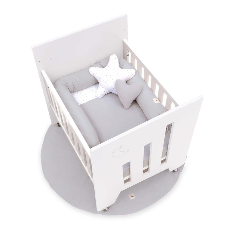 Tour de lit lit bébé en boudin (180 cm) gris · Delphin 668-134