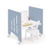 Co-sleeping crib (5in1) with wheels 60x80 cm blue · Omni Uno Blue denim
