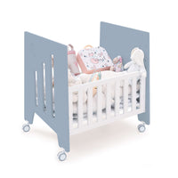 Co-sleeping crib (5in1) with wheels 60x80 cm blue · Omni Uno Blue denim