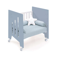 Co-sleeping crib (5in1) with wheels 60x80 cm blue · Omni Uno Blue denim