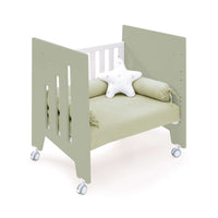 Berceau cododo (5en1) avec roues 60x80 cm vert-olive · Omni Uno Erba