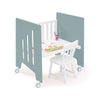 Co-sleeping crib (5in1) with wheels 60x80 cm green · Omni Uno Eucalyptus