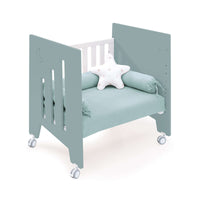 Co-sleeping crib (5in1) with wheels 60x80 cm green · Omni Uno Eucalyptus