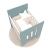 Co-sleeping crib (5in1) with wheels 60x80 cm green · Omni Uno Eucalyptus