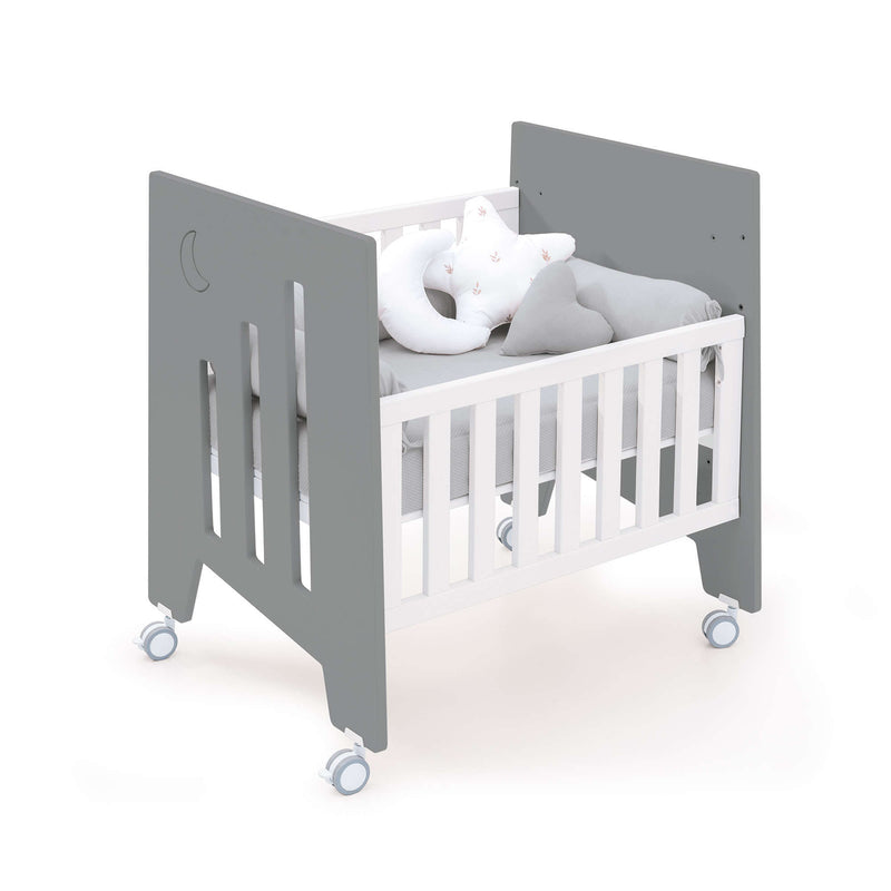 Co-sleeping crib (5in1) with wheels 60x80 cm anthracite · Omni Uno Antracita