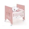 Co-sleeping crib (5in1) with wheels 60x80 cm pink · Omni Uno Quarzo