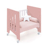 Co-sleeping crib (5in1) with wheels 60x80 cm pink · Omni Uno Quarzo